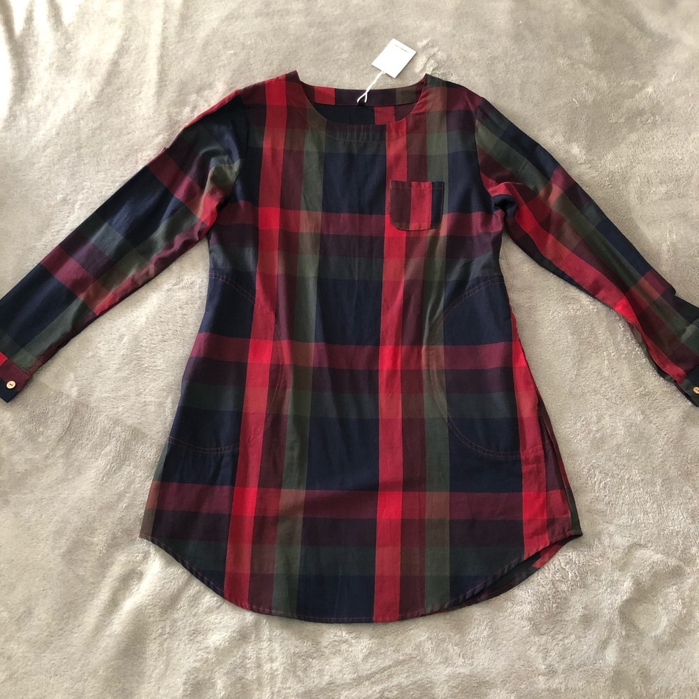 Cupshe 🆕 Plaid L/S Tunic/Short Dress